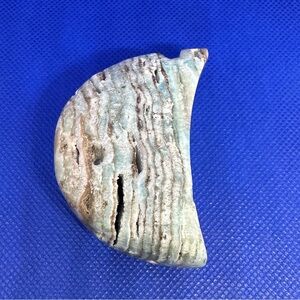 Blue Aragonite druzy moon